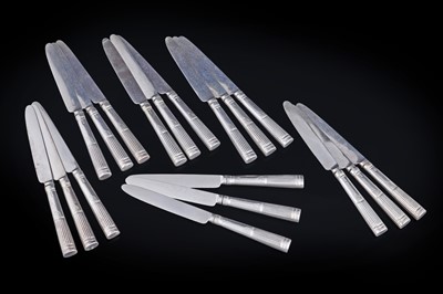 Lot 238 - A set of eighteen George III silver dessert knives