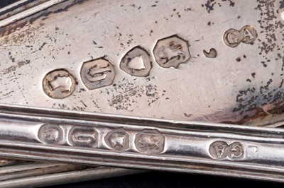 Lot 239 - A Victorian silver part service of Fiddle and Thread pattern flatware