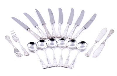 Lot 180 - An Elizabeth II silver part service of King’s pattern flatware and cutlery