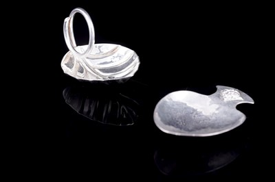 Lot 129 - A.E. Jones: two silver caddy spoons