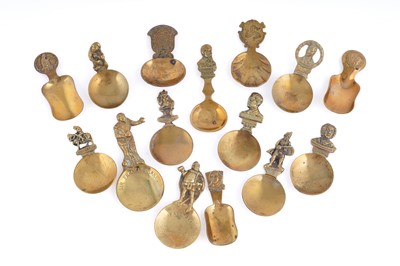 Lot 130 - Brass caddy spoons