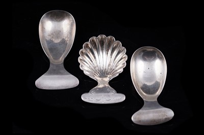 Lot 136 - Three silver caddy spoons
