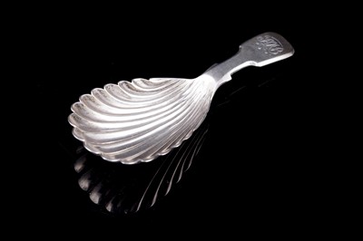 Lot 141 - An early Victorian north country provincial silver caddy spoon