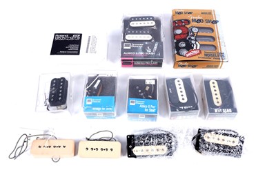 Lot 262 - A pair of humbuckers; and a selection of guitar pickups