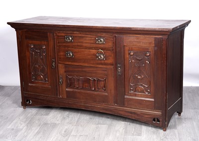 Lot 18 - An early 20th Century Art Nouveau sideboard