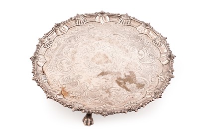 Lot 62 - A late George II silver salver