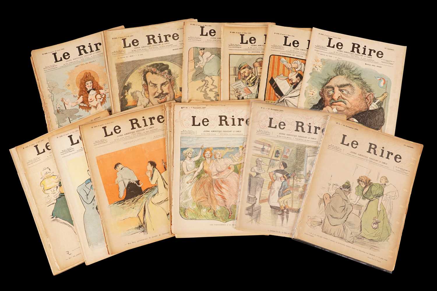 Lot 21 - Le Rire magazine, No.'s 1, 2, 44 and other later sundry issues