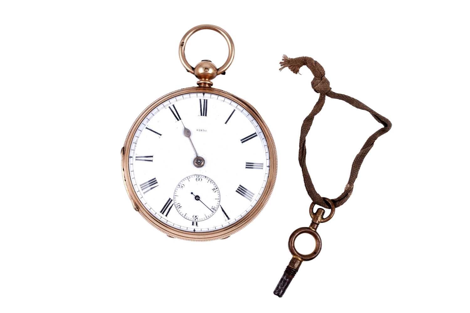 Lot 437 - D. Marks, Newcastle on Tyne: an 18ct yellow gold cased open faced pocket watch