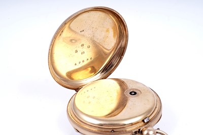 Lot 437 - D. Marks, Newcastle on Tyne: an 18ct yellow gold cased open faced pocket watch