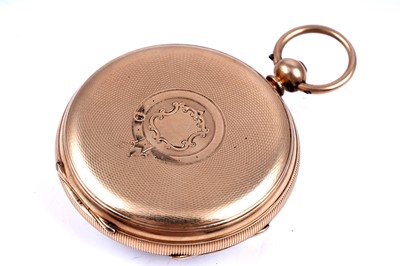 Lot 437 - D. Marks, Newcastle on Tyne: an 18ct yellow gold cased open faced pocket watch
