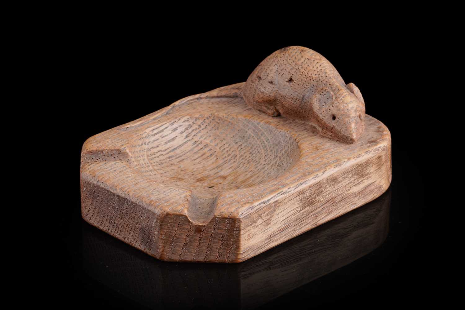 Lot 220 - Robert ‘Mouseman’ Thompson: an oak ashtray