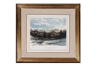 Lot 243 - HM King Charles III - Balmoral Winter Scene | lithograph