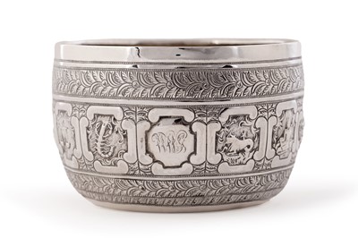 Lot 51 - A Victorian silver 'Zodiac' bowl
