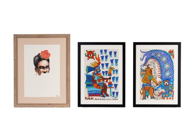 Lot 138 - Three Mexican-themed artworks
