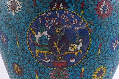 Lot Chinese cloisonne vase