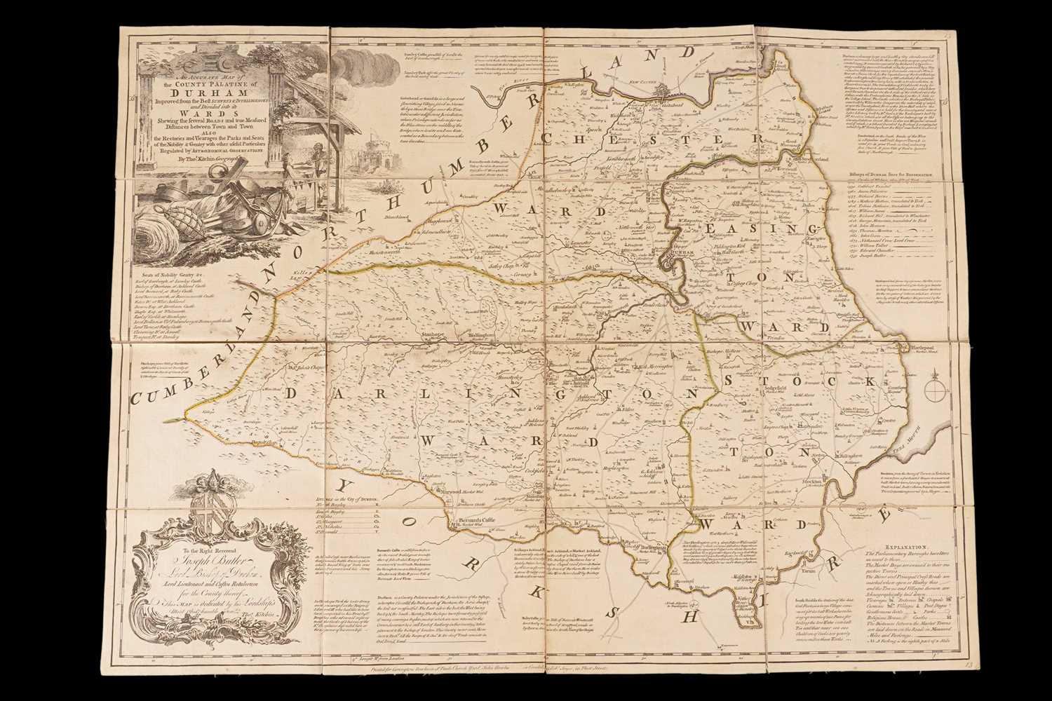 Lot 39 - Kitchin (Thomas), An Accurate Map of the County Palatine of Durham
