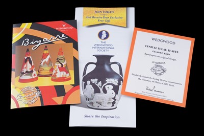 Lot 247 - Four boxed Wedgwood ‘Clarice Cliff Centenary’ conical sugar shakers