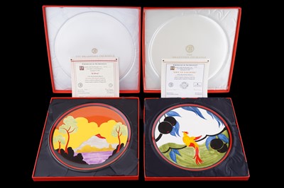 Lot 248 - Four Wedgwood ‘Clarice Cliff Bizarre the Clarice Cliff Centenary Celebration’ boxed chargers
