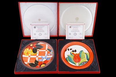 Lot 248 - Four Wedgwood ‘Clarice Cliff Bizarre the Clarice Cliff Centenary Celebration’ boxed chargers