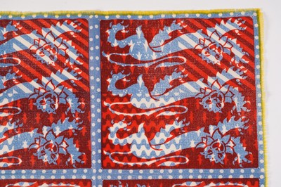 Lot 547 - John Tunnard - Three lions imprint scarf | hand blocked on wool