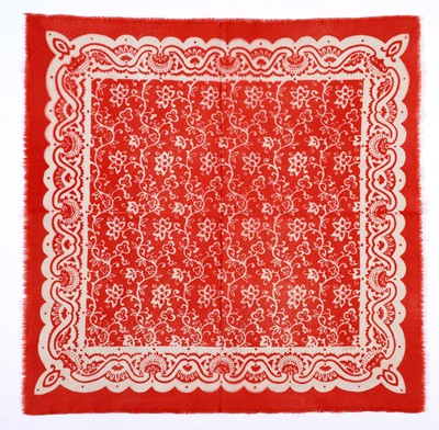 Lot 10 - John Tunnard - Two scarves | hand blocked on wool