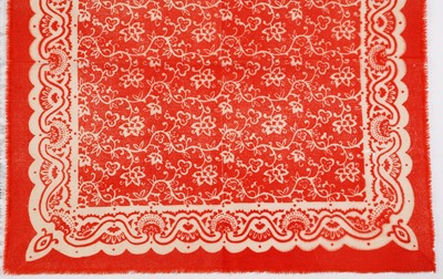 Lot 10 - John Tunnard - Two scarves | hand blocked on wool