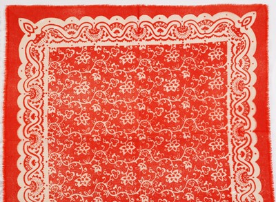 Lot 10 - John Tunnard - Two scarves | hand blocked on wool