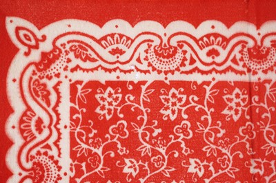 Lot 10 - John Tunnard - Two scarves | hand blocked on wool