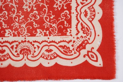 Lot 10 - John Tunnard - Two scarves | hand blocked on wool