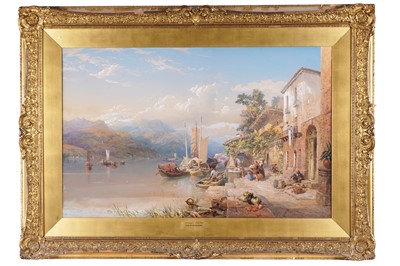 Lot 220 - Thomas Miles Richardson Jnr. - Bellagio, Lake Como | watercolour