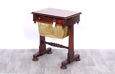 Lot 30 - A Victorian mahogany work table