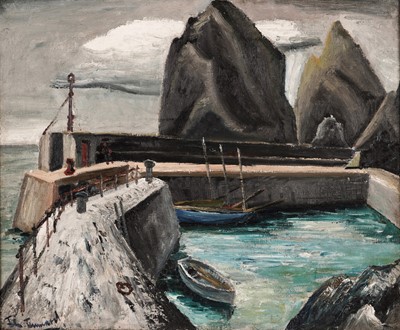Lot 515 - John Tunnard - Cornish Harbour | oil