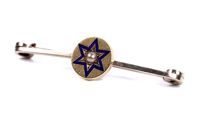 Lot 67 - Two late Victorian Etruscan inspired brooches