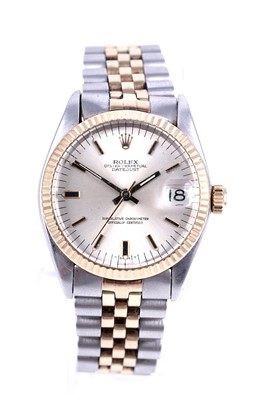 Lot 405 - Rolex Oyster Perpetual Datejust: a stainless steel cased automatic wristwatch