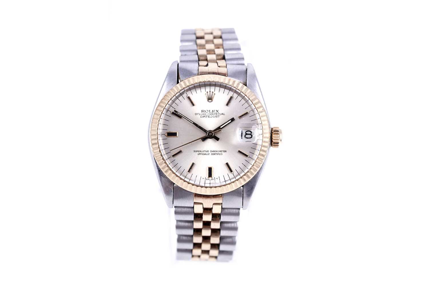 Lot 405 - Rolex Oyster Perpetual Datejust: a stainless steel cased automatic wristwatch
