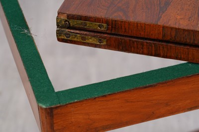 Lot 93 - A William IV rosewood card table