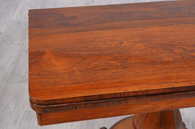 Lot 93 - A William IV rosewood card table