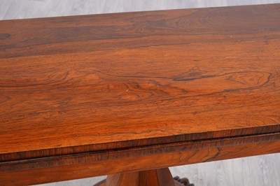 Lot 93 - A William IV rosewood card table
