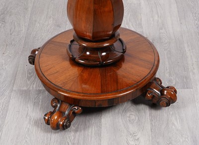 Lot 93 - A William IV rosewood card table