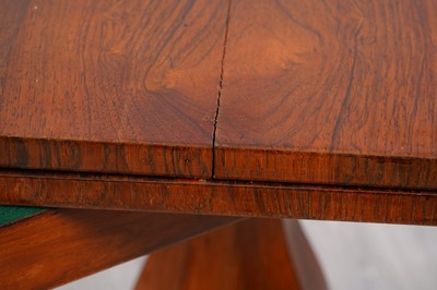 Lot 93 - A William IV rosewood card table