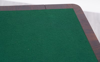 Lot 93 - A William IV rosewood card table