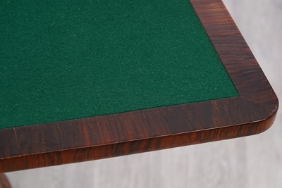 Lot 93 - A William IV rosewood card table