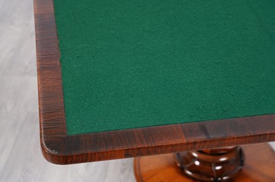 Lot 93 - A William IV rosewood card table
