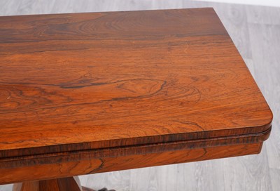 Lot 93 - A William IV rosewood card table