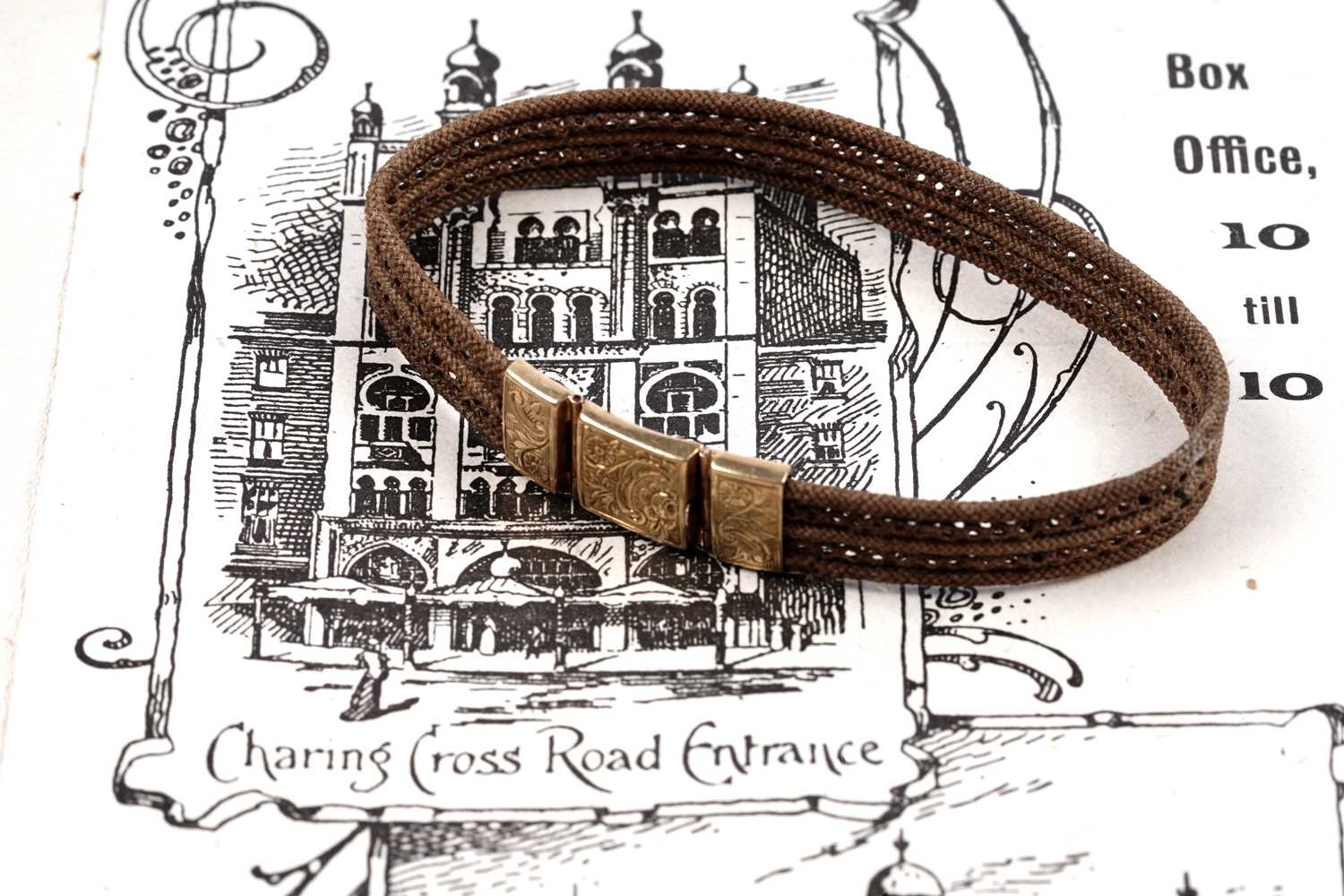 Lot 100 - A 19th Century French hairwork bracelet
