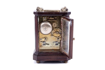 Lot 456 - A mid-19th Century French rosewood cased carriage clock, Henry Marc, Paris