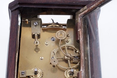 Lot 456 - A mid-19th Century French rosewood cased carriage clock, Henry Marc, Paris