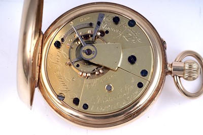 Lot 426 - Army & Navy Co-Operative Society Ltd 18ct yellow gold half-hunter pocket watch
