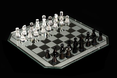 Lot 163 - A Swarovski Silver Crystal chess set