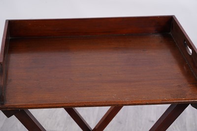 Lot 94 - A 19th Century mahogany butler's tray on stand